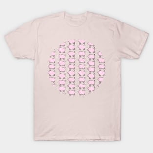 Pink Pig Pattern T-Shirt